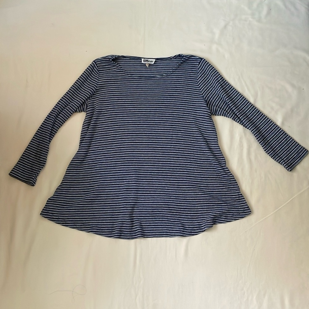 🔴Vintage Due Date Stripped Top